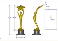 جوایز جایزه سفارشی طلای براق / برنز / نقره ای نوع پرانتز