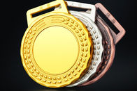 چرخه مسابقه مدال های ورزشی سفارشی فلزی و روبان 110 گرم برای مسابقات