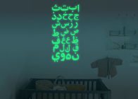 صنایع دستی دکوراسیون خانگی وینیل مواد DIY ، تصاویر پس زمینه فلورسنت متون عربی