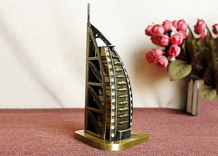 هدایای تزئینی DIY برنزی DIY مدل مشهور ساختمان هتل برج العرب