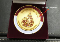 شکل گرد سفارشی ساخته شده جایزه، برجسته لوگو سکه نشان ملی فلزی